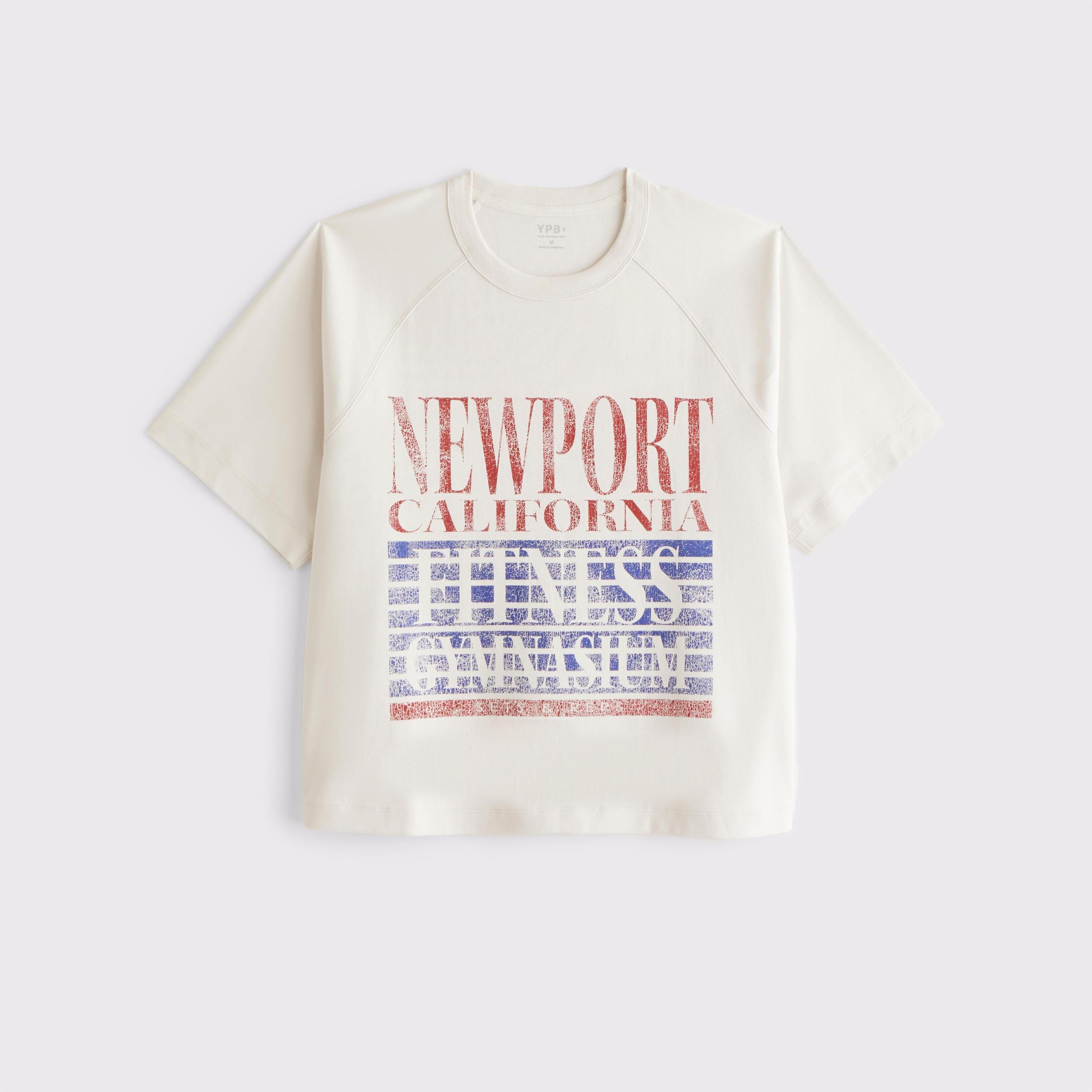 YPB Active Shrunken Cropped Heavyweight Cotton Tee Product Image