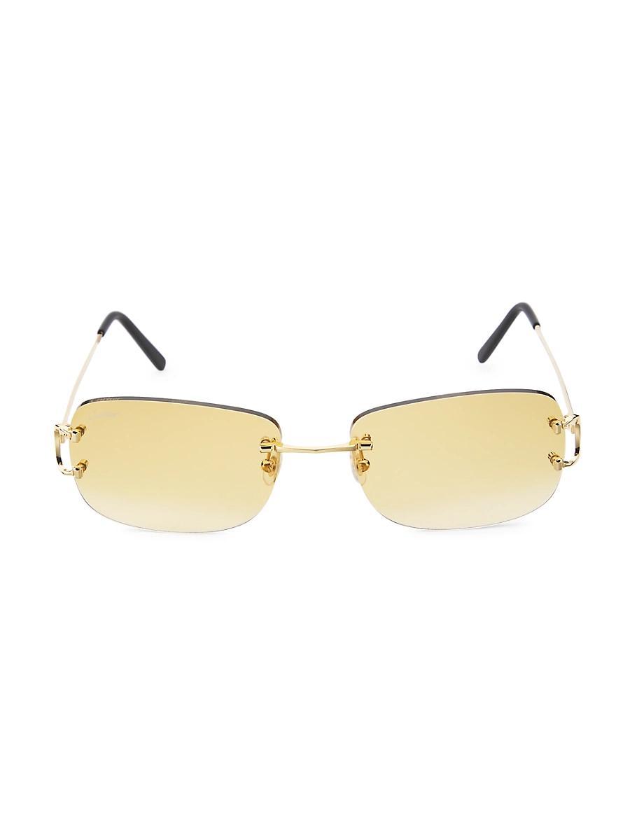 Mens C Dcor 59 Square Rimless Sunglasses Product Image
