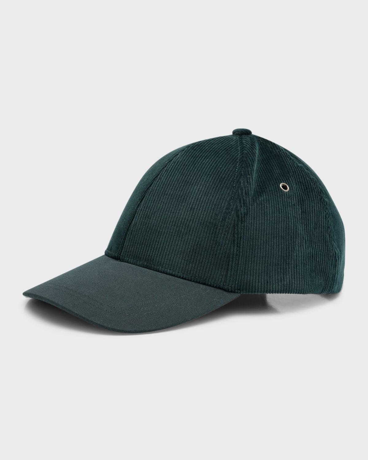 Men's Corduroy and Twill 6-Panel Baseball Cap Product Image
