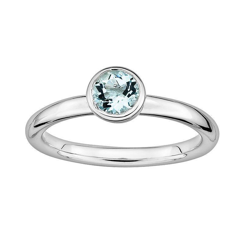 Stacks & Stones Sterling Sterling Silver Garnet Stack Ring, Women's, Size: 5, Red Product Image