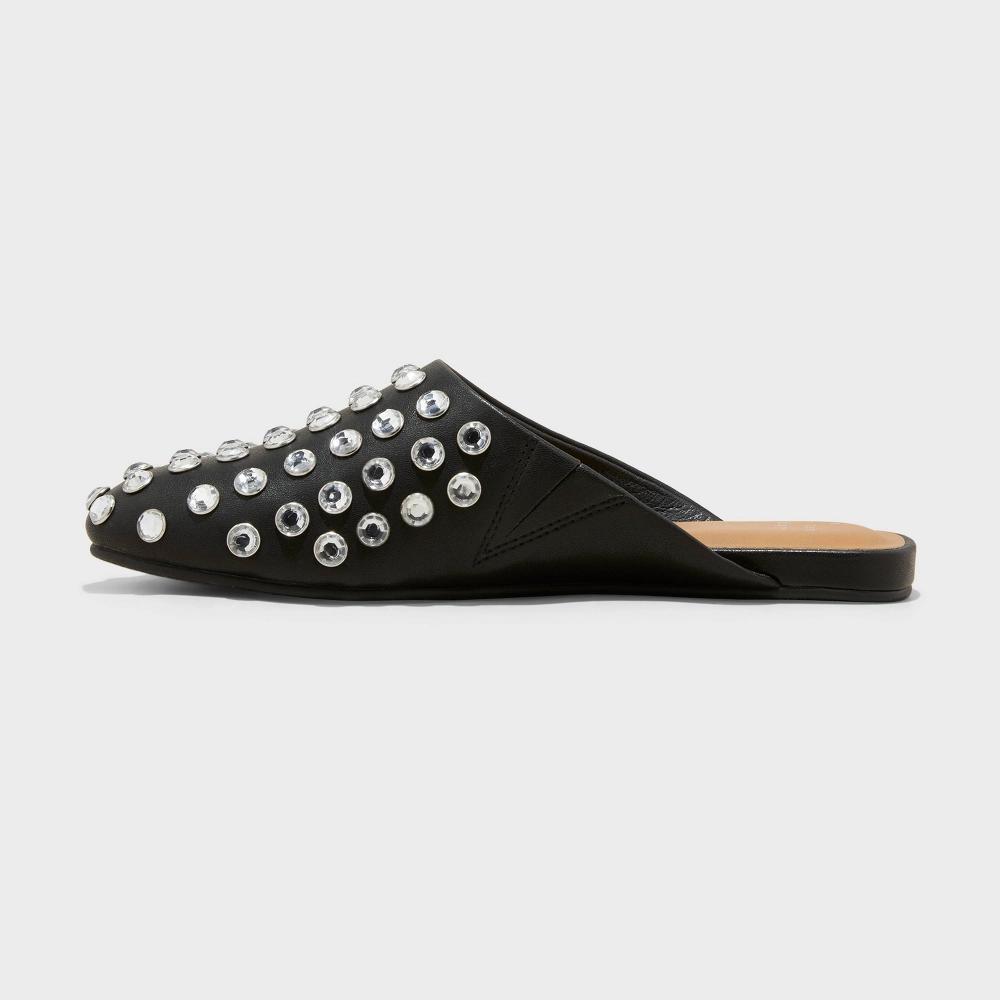 Womens Channing Rhinestone Slip On Mule Flats with Memory Foam Insole - A New Day 5.5 Product Image