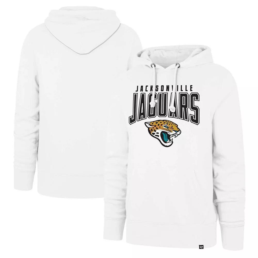 Men's '47 White Jacksonville Jaguars Elements Arch Headline Pullover Hoodie, Size: XL Product Image