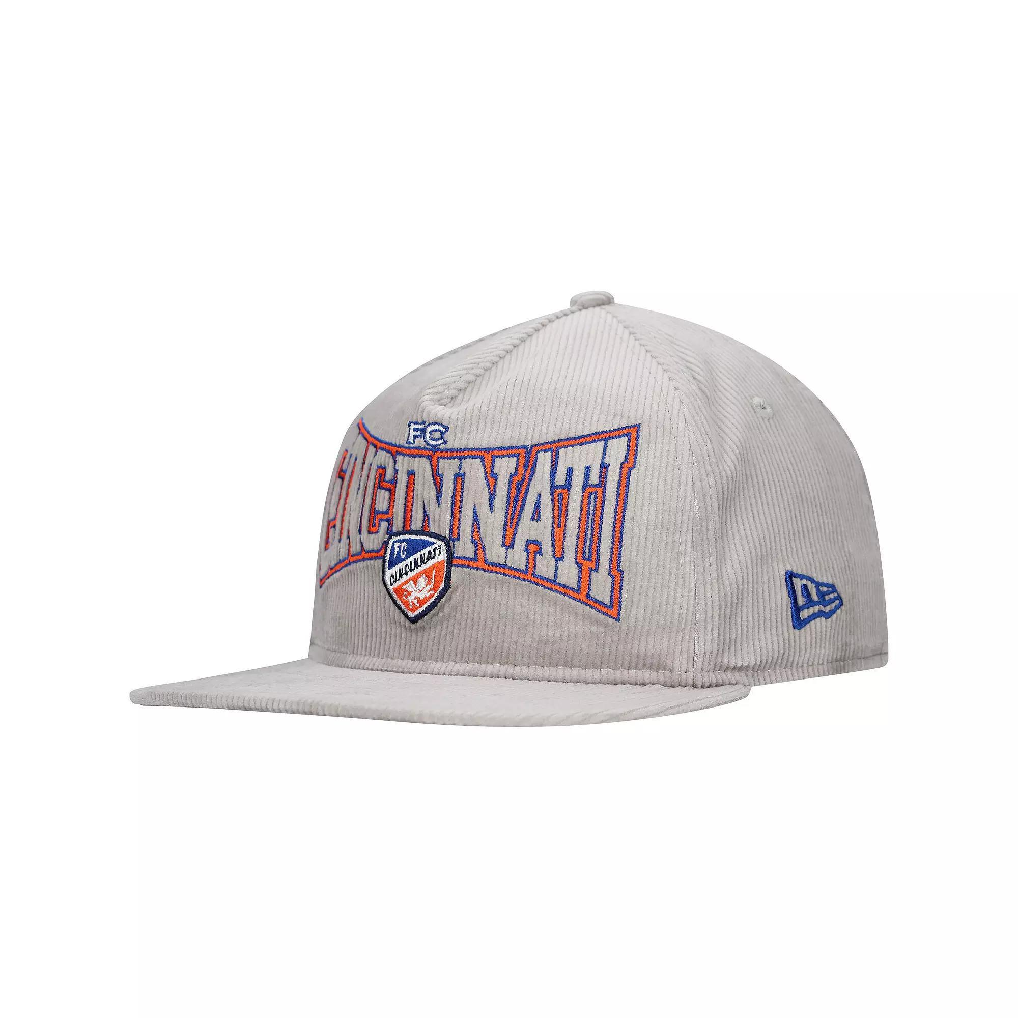 Men's New Era Gray FC Cincinnati Corduroy Golfer Adjustable Hat, Fcc Grey Product Image