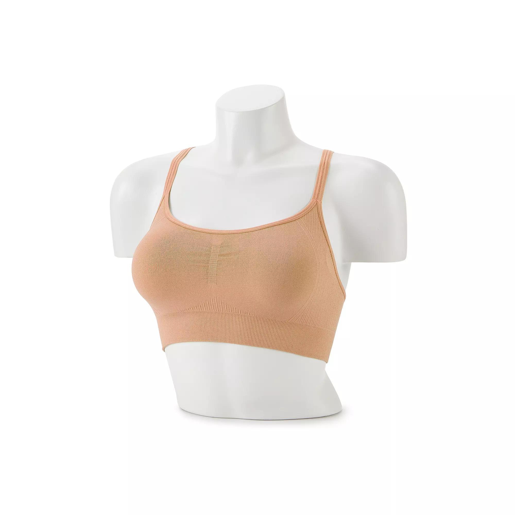 Tek Gear® Seamless Low-Impact Adjustable Sports Bra, Women's, Size: Medium, Latte Product Image
