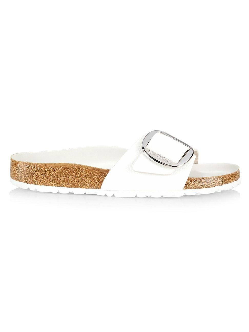 Birkenstock Womens Madrid Big Buckle Detail Oiled Leather Sandals Product Image