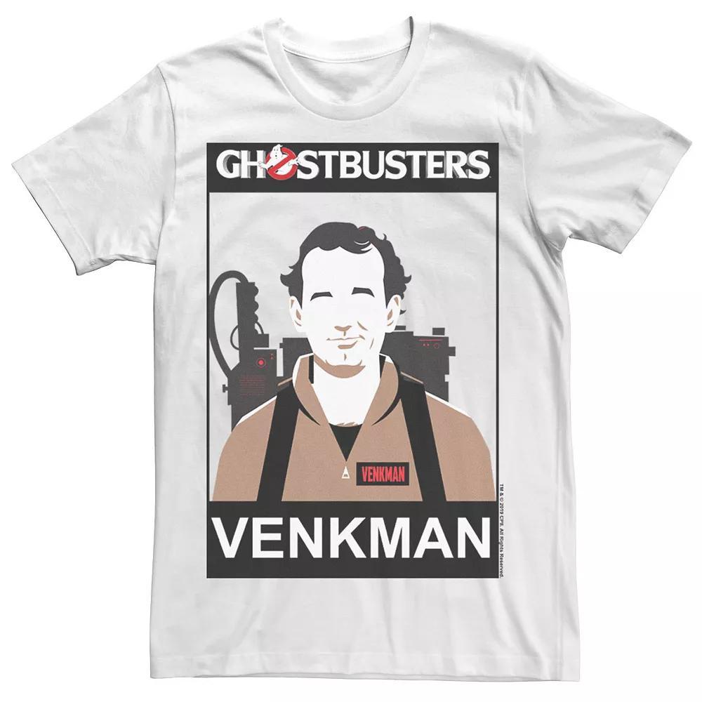 Men's Ghostbusters Venkman Name Portrait Tee, Size: XL, White Product Image