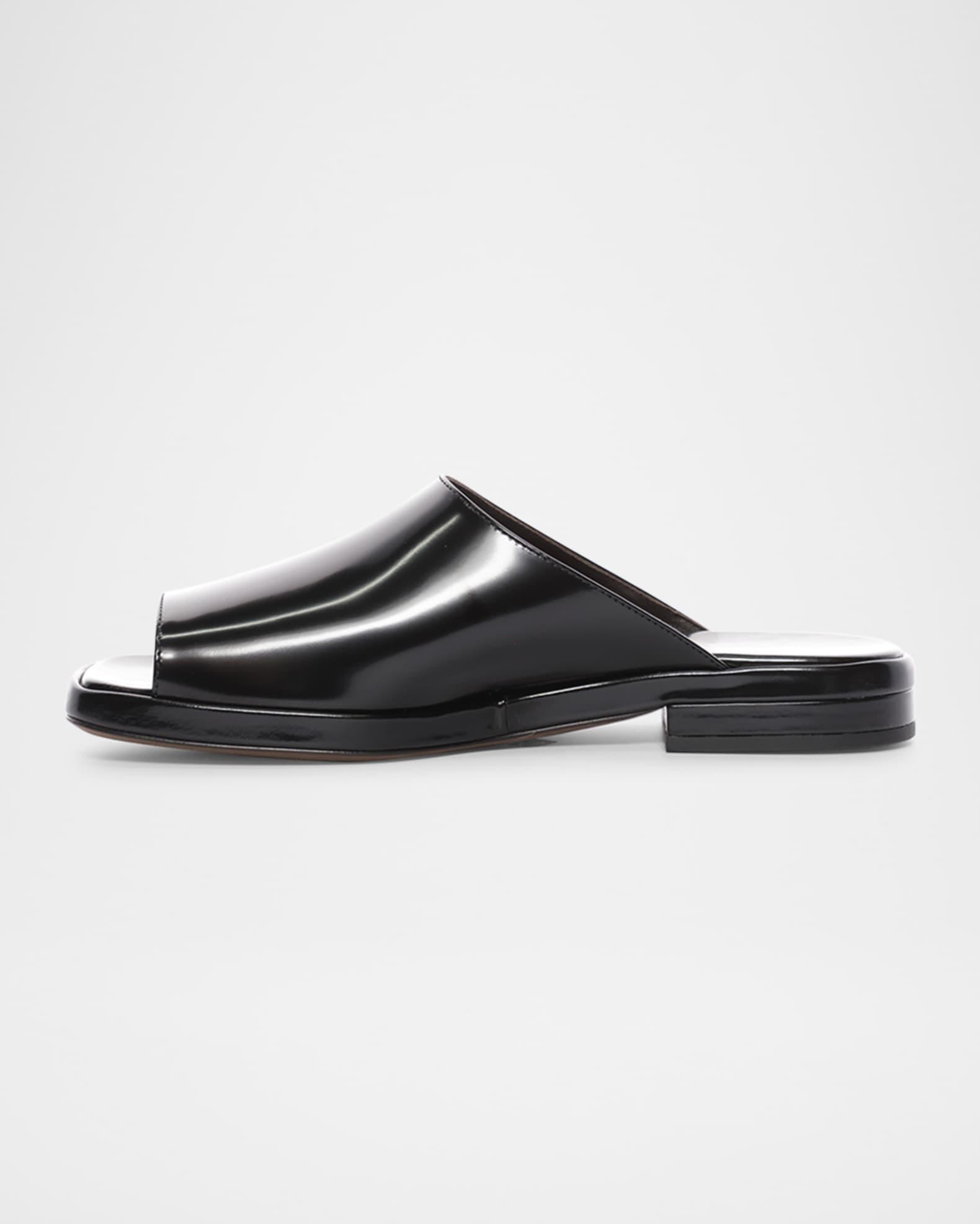 Emi Leather Flat Mule Sandals Product Image