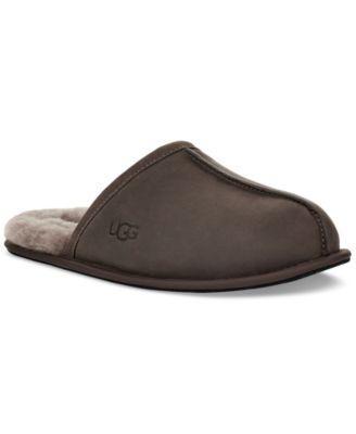 Mens Scuff Shearling Mule Slipper Product Image