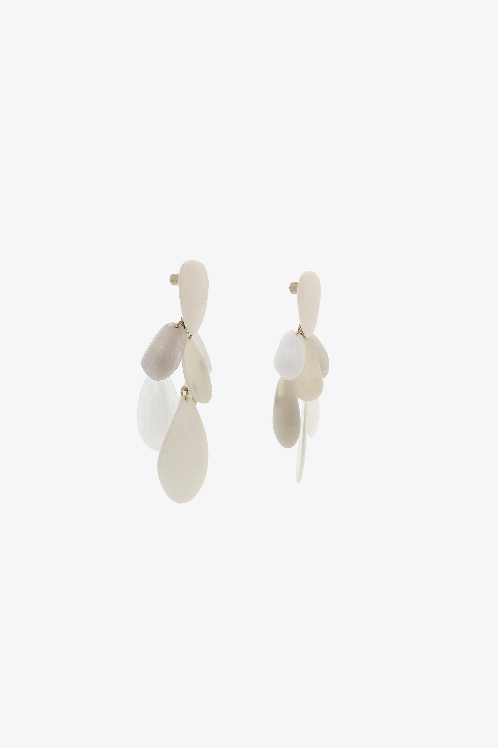 RESIN PIECE EARRINGS Product Image