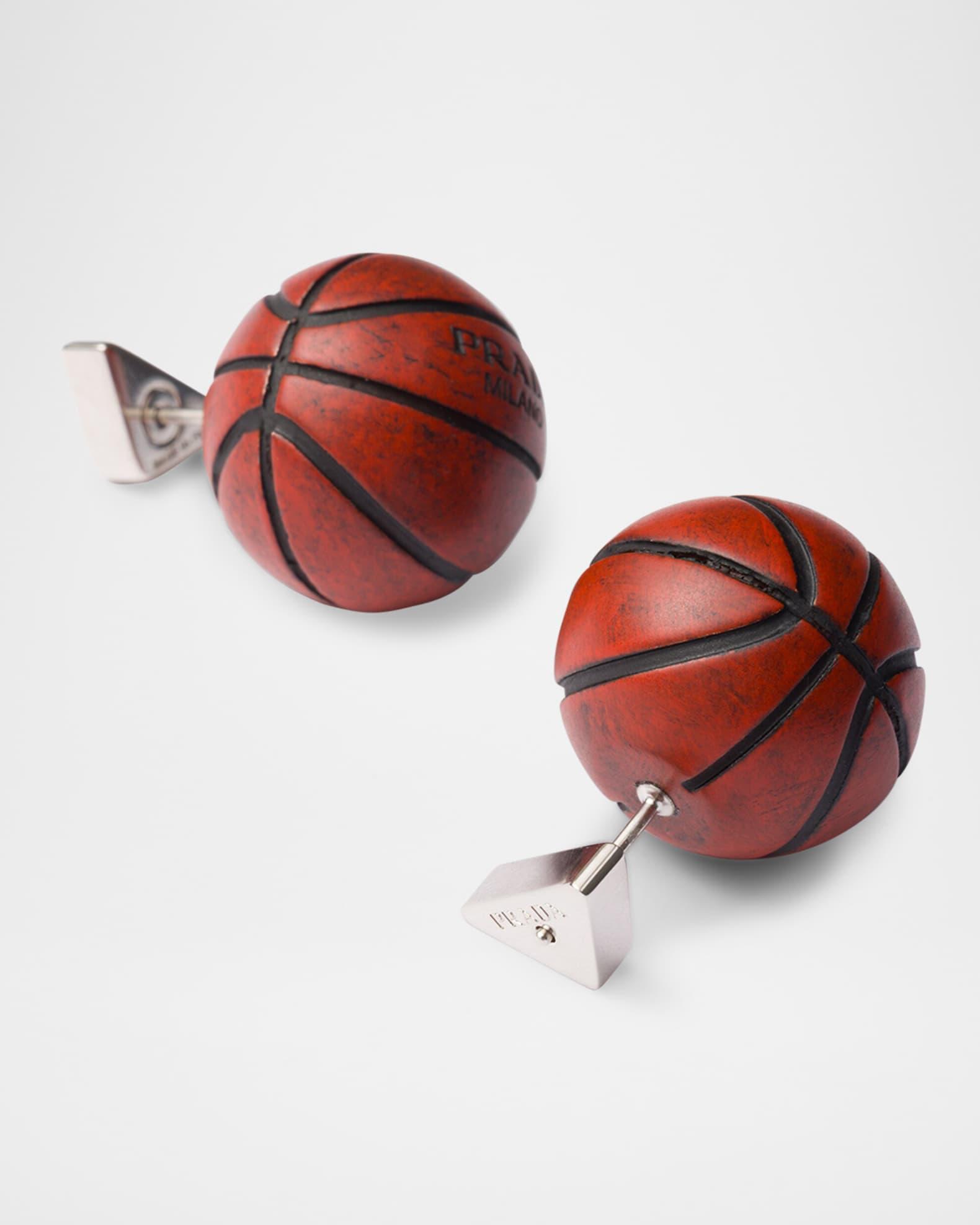 Metal Basketball Earrings Product Image