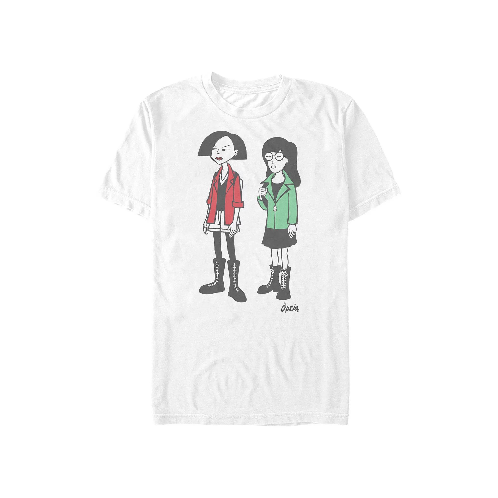 Men's Daria And Jane Looking Graphic Tee, Size: XL, White Product Image