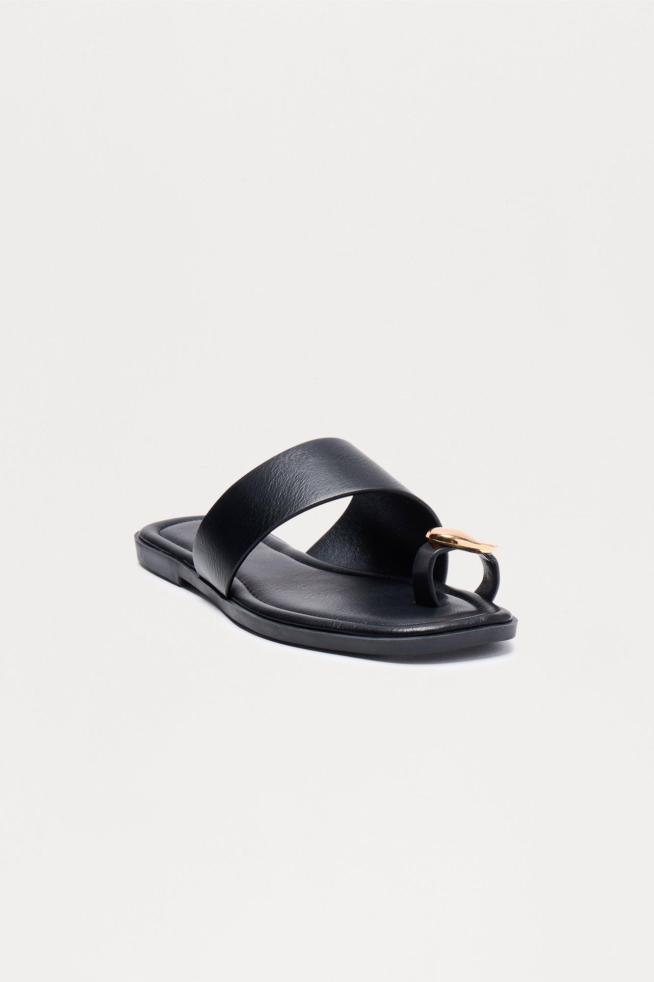Marilou Toe Ring Sandals - Black Product Image
