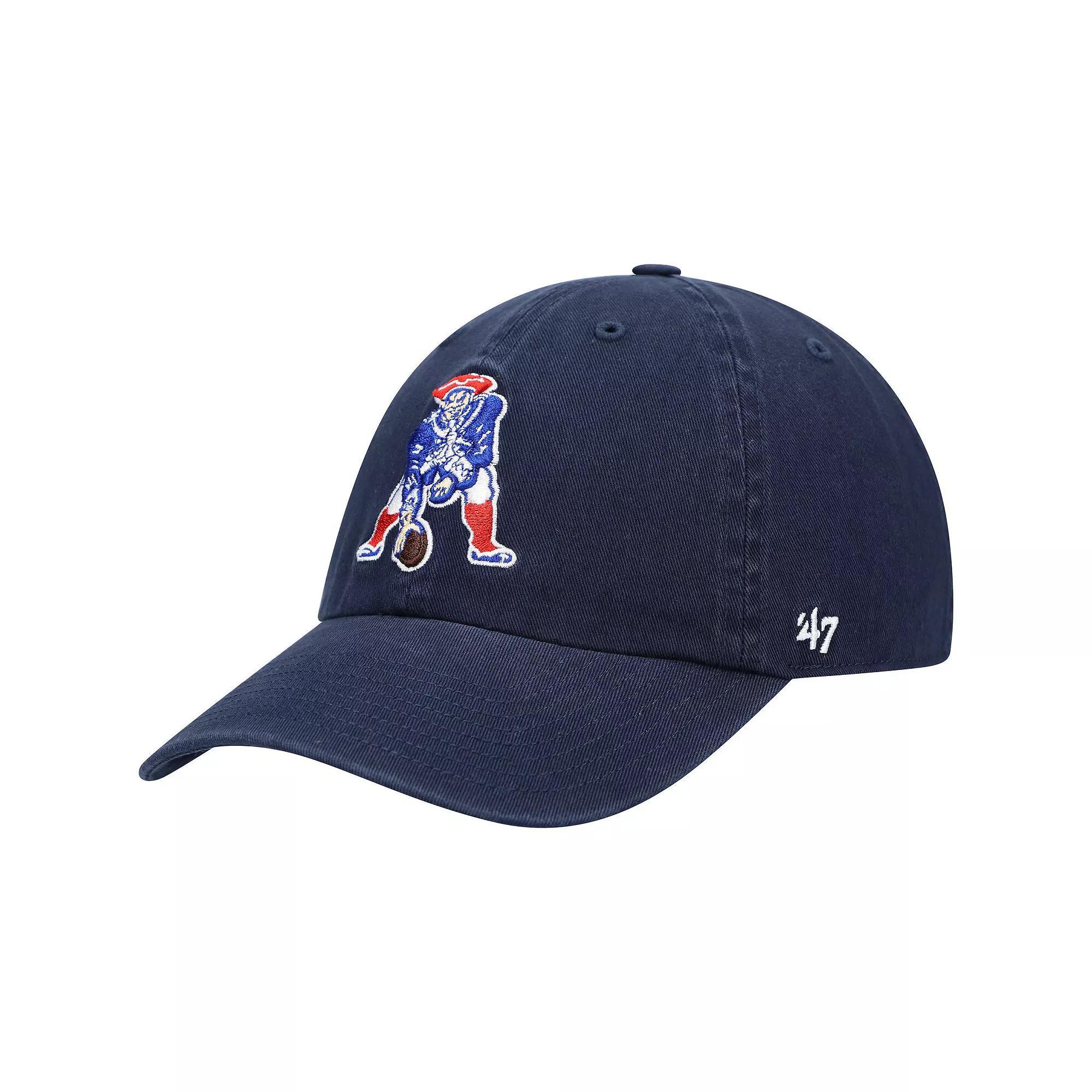 Men's '47 Navy New England Patriots Clean Up Legacy Adjustable Hat, Blue Product Image