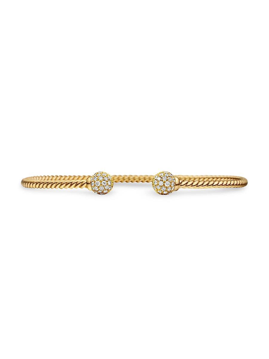 Womens Solari Cablespira Bracelet in 18K Yellow Gold Product Image