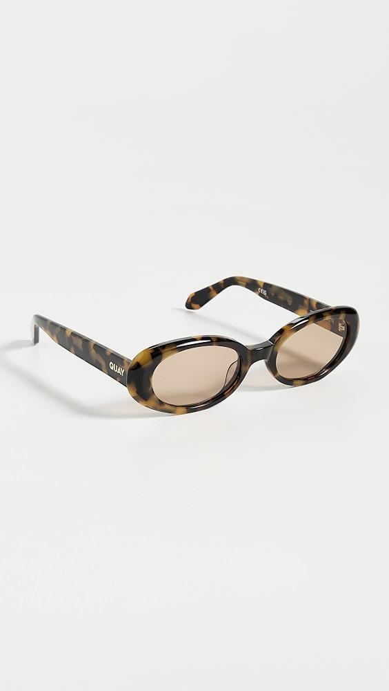 Quay Felt Cute Sunglasses | Shopbop Product Image