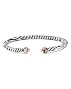 David Yurman Cable Classic Bracelet with Morganite and 18K Rose Gold Product Image