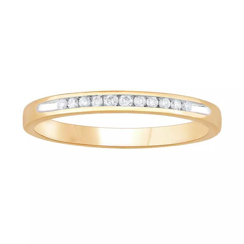 Diamond Medley 14k Gold 1/10 Carat T.W. Lab-Grown Diamond Ring, Women's, Size: 9 Product Image