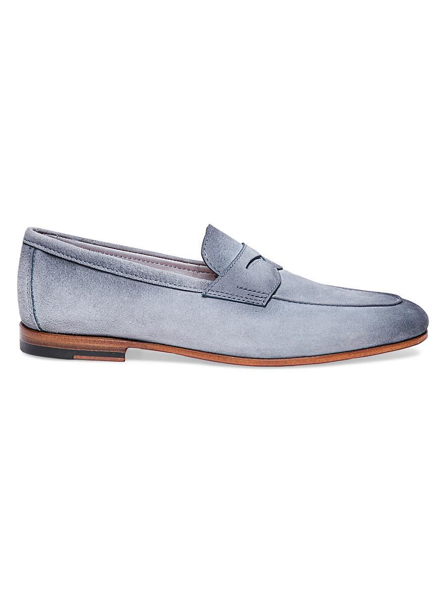 Mens Carlos Suede Penny Loafers Product Image