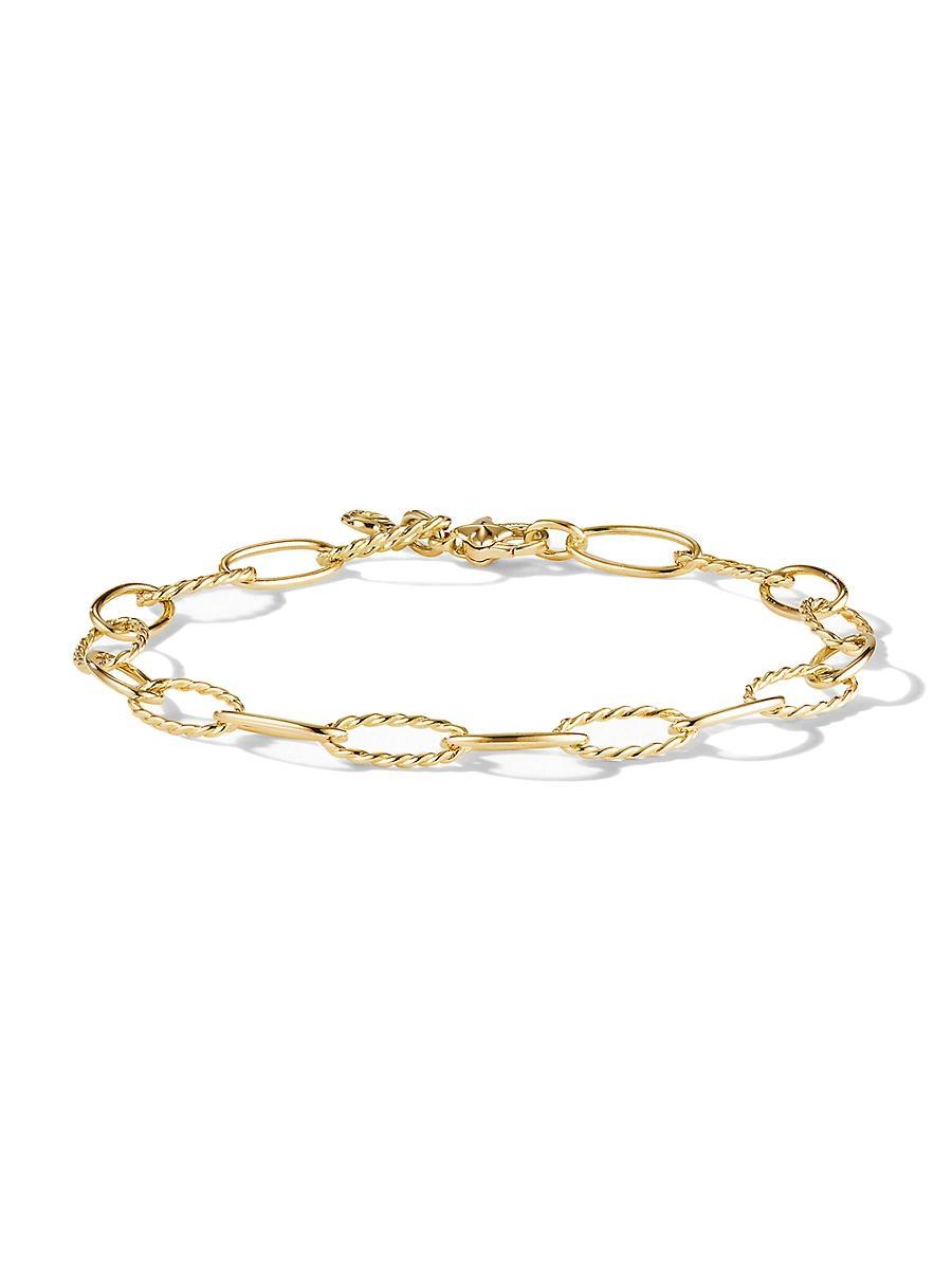 Womens Stax Oval Link Bracelet in 18K Yellow Gold Product Image