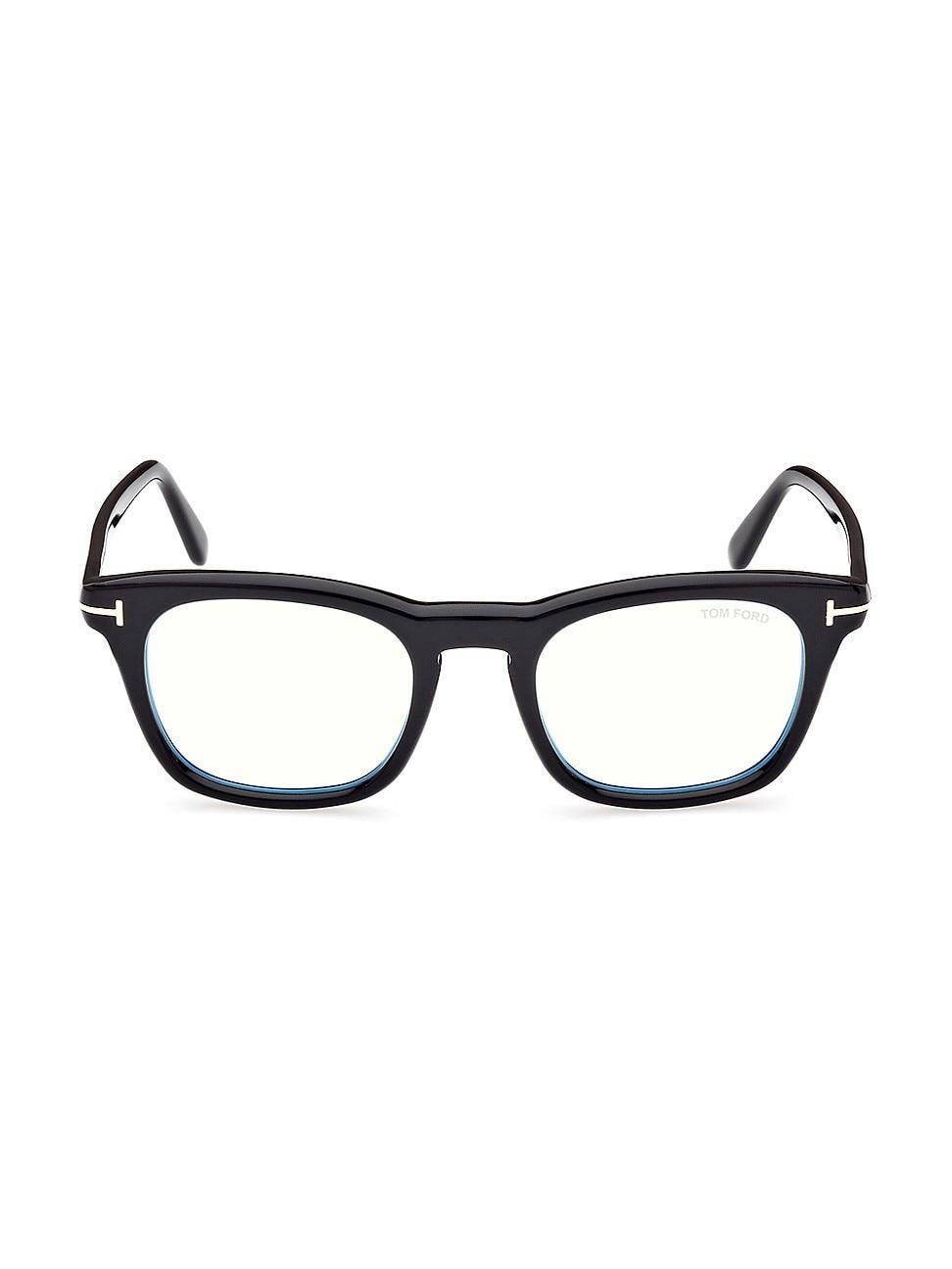 Mens 50MM Tortoiseshell Acetate Eyeglasses Product Image