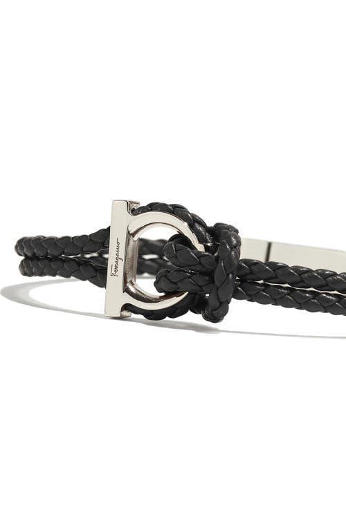 Mens Braided Leather Bracelet Product Image