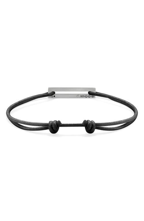 Mens Unisex 1.7g Sterling Silver Cord Bracelet Product Image
