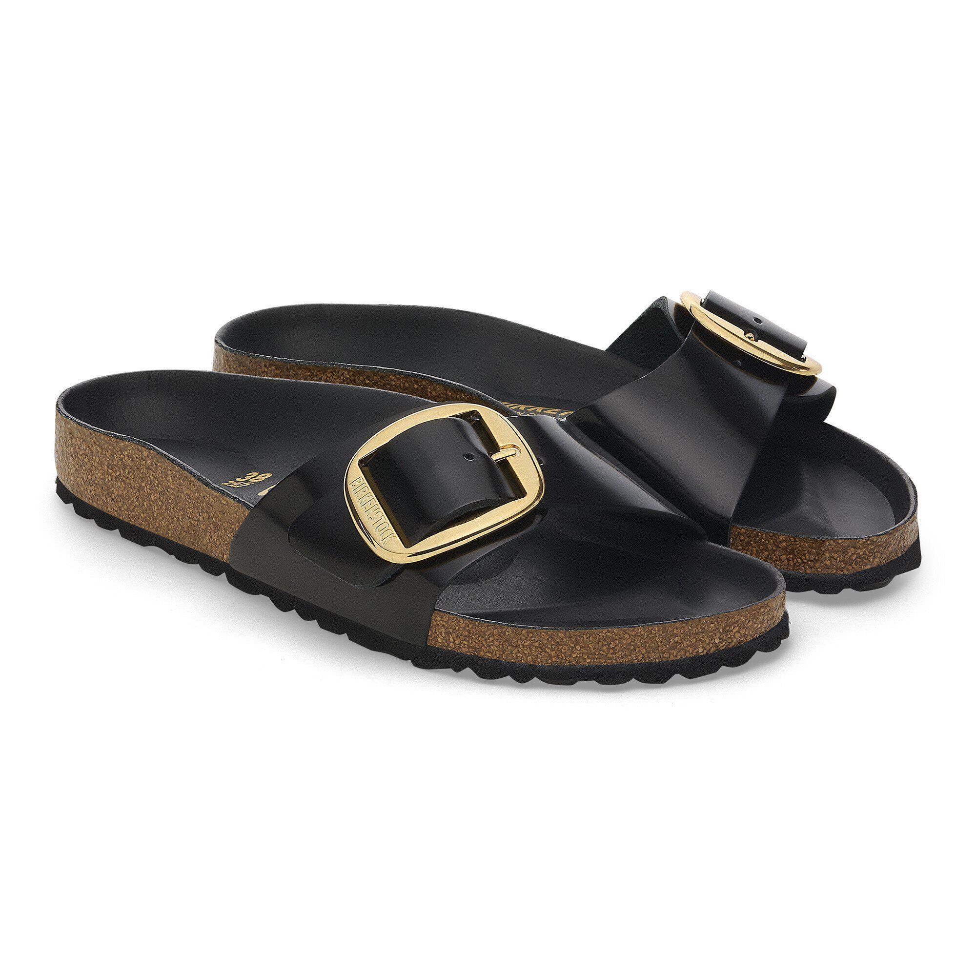 Madrid Big Buckle Natural Leather Patent Product Image