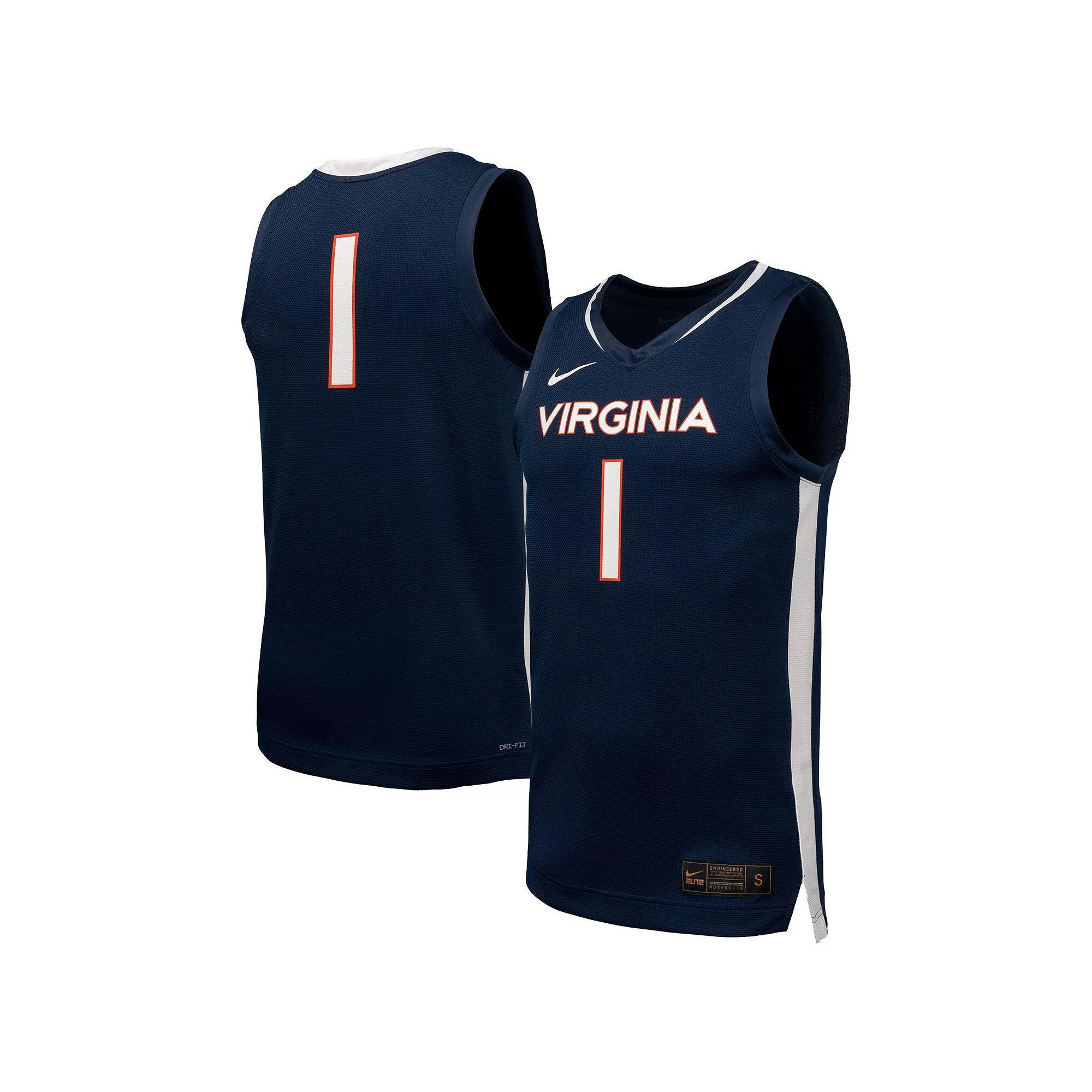 Men's Nike  Navy Virginia Cavaliers  Replica Basketball Jersey, Size: Small, Blue Product Image