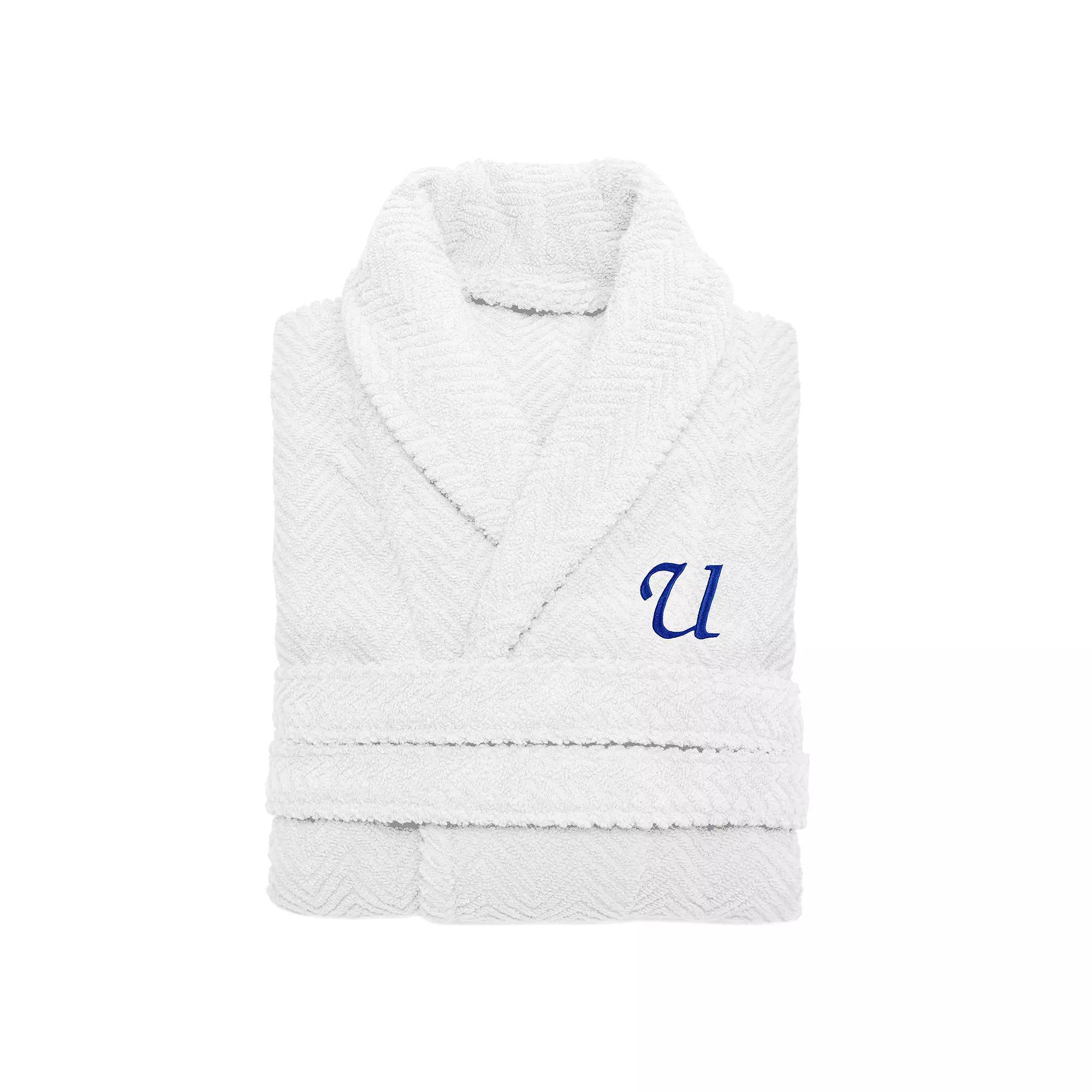 Linum Home Textiles Turkish Cotton Personalized Herringbone Weave Bathrobe, Womens Product Image
