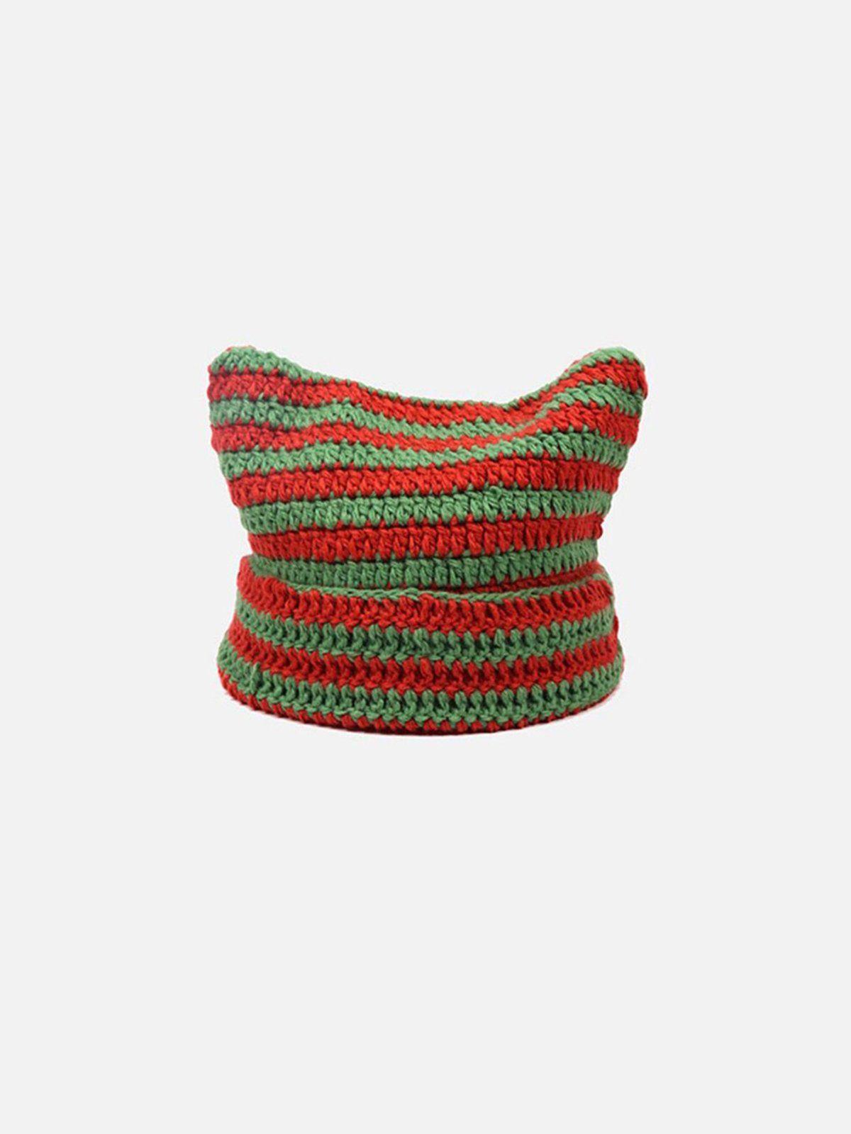 Stripe Cat Ear Beanie Product Image