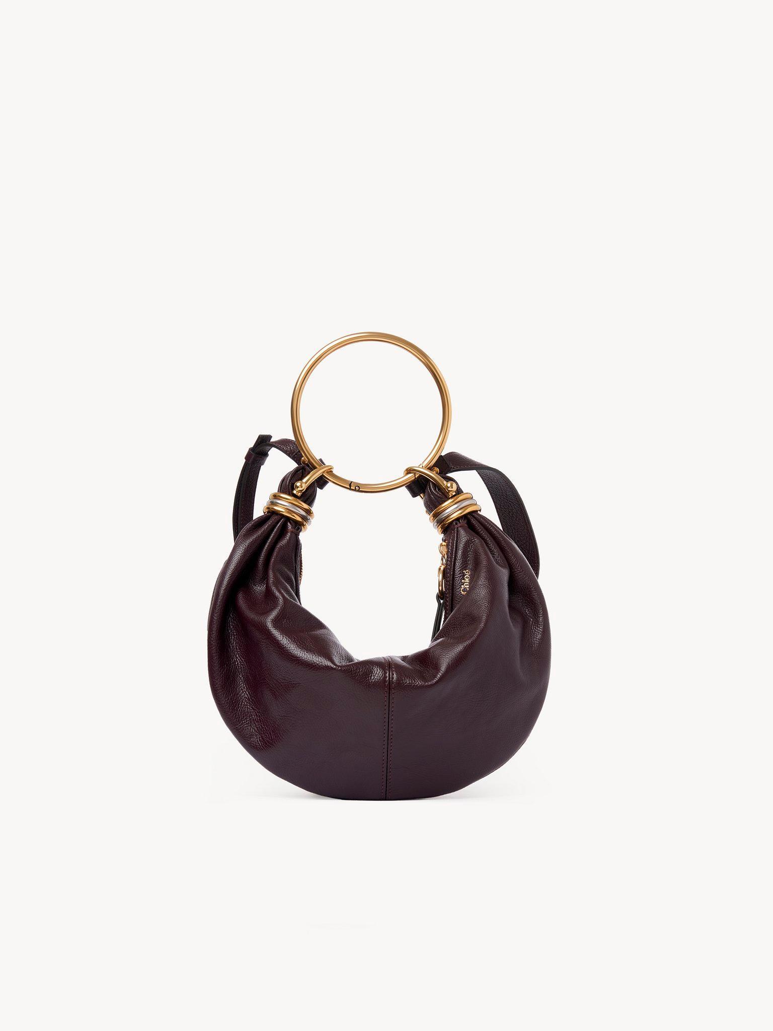 Small Bracelet hobo bag in grained leather Product Image