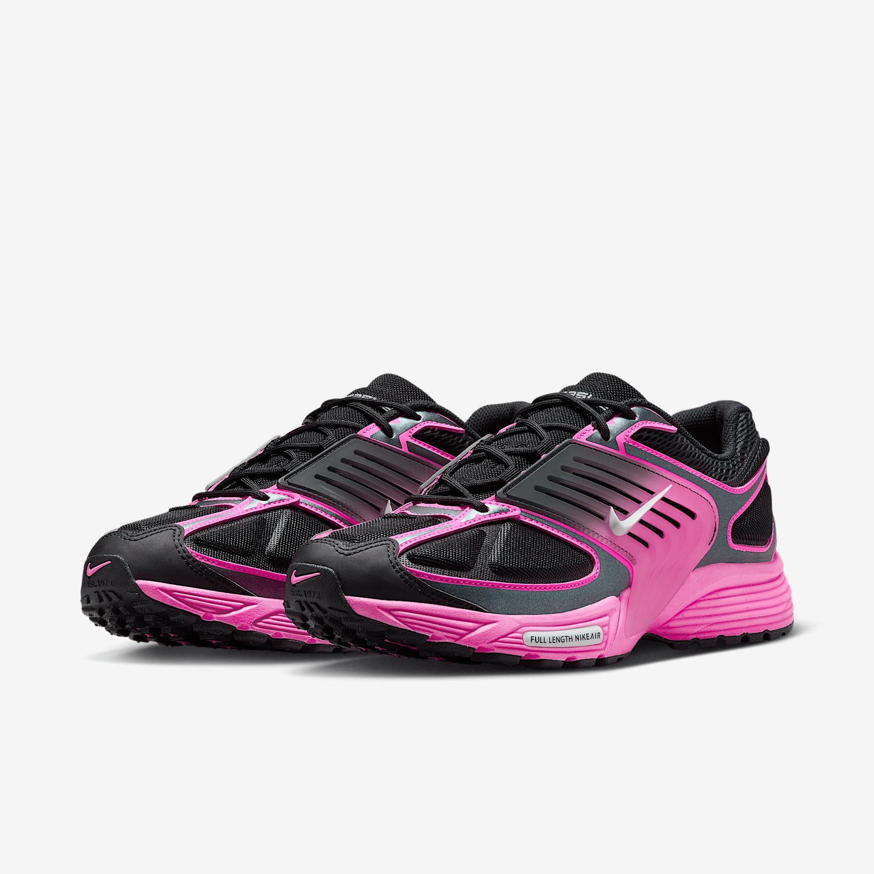 Nike Mens Nike Air Pegasus Wave - Mens Running Shoes Black/Silver /Pink Product Image