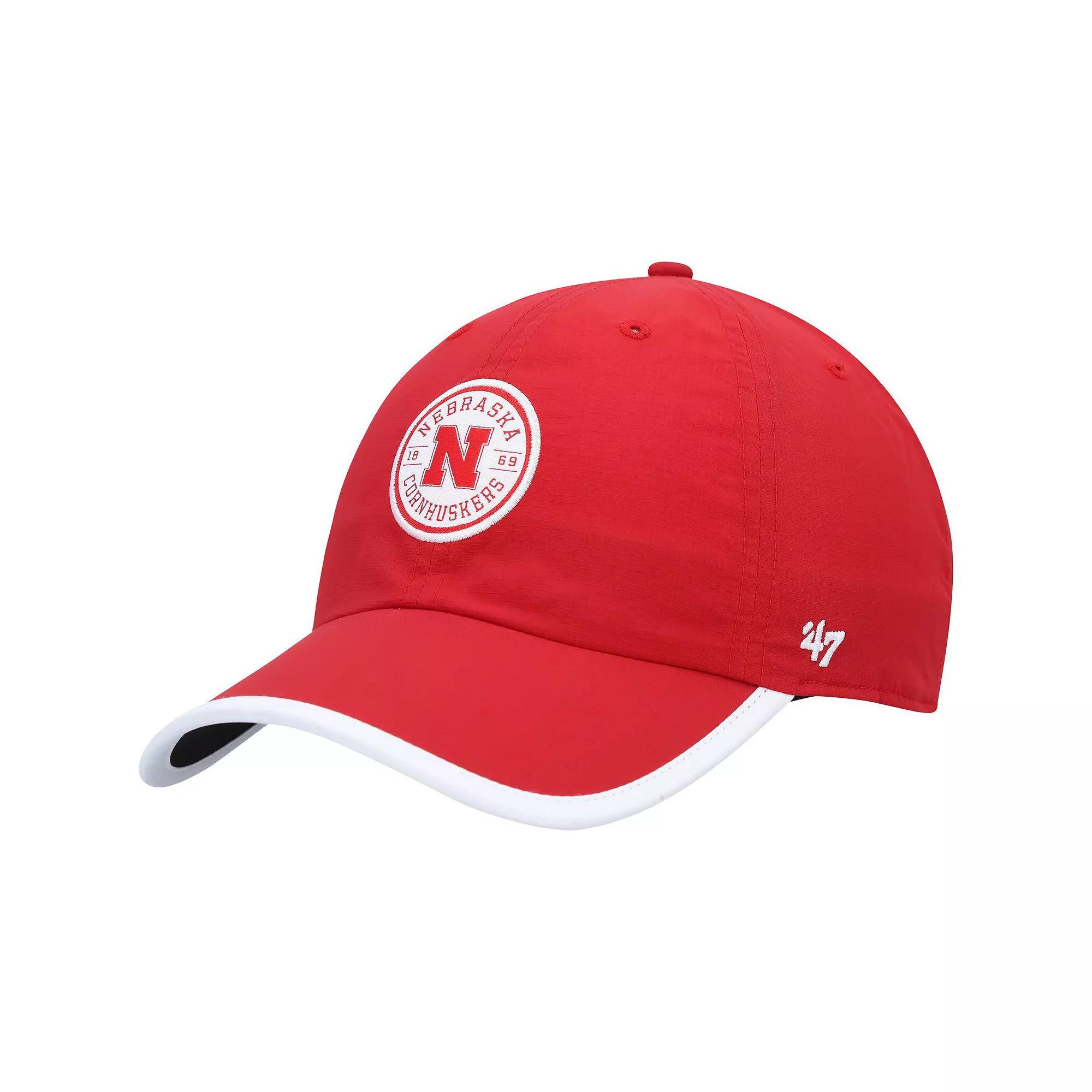 Mens 47 Scarlet Nebraska Huskers Microburst Clean Up Adjustable Hat Product Image