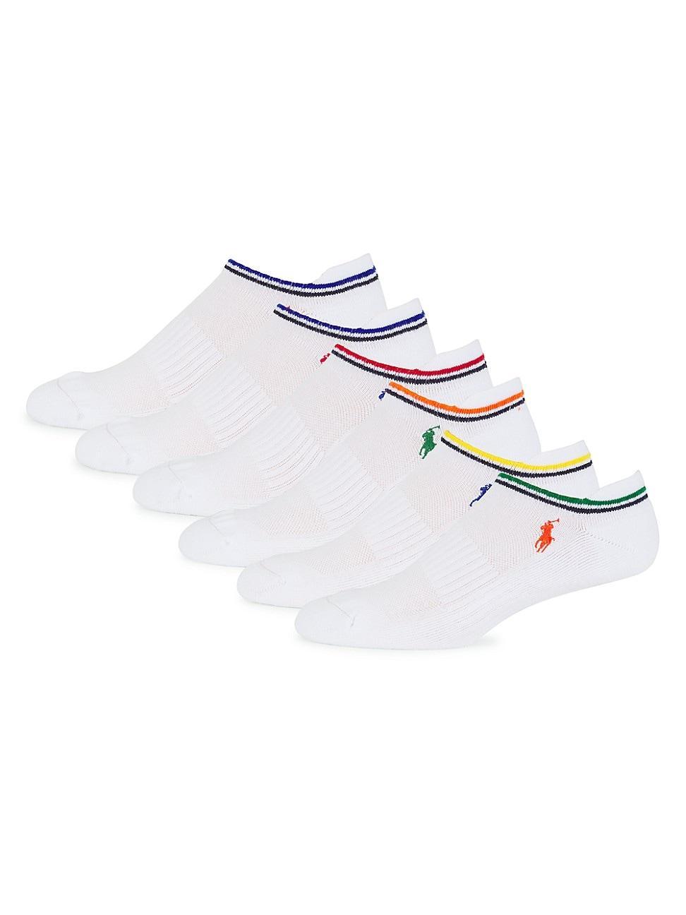 Polo Ralph Lauren Varsity Stripe Low Cut Socks 6 Product Image