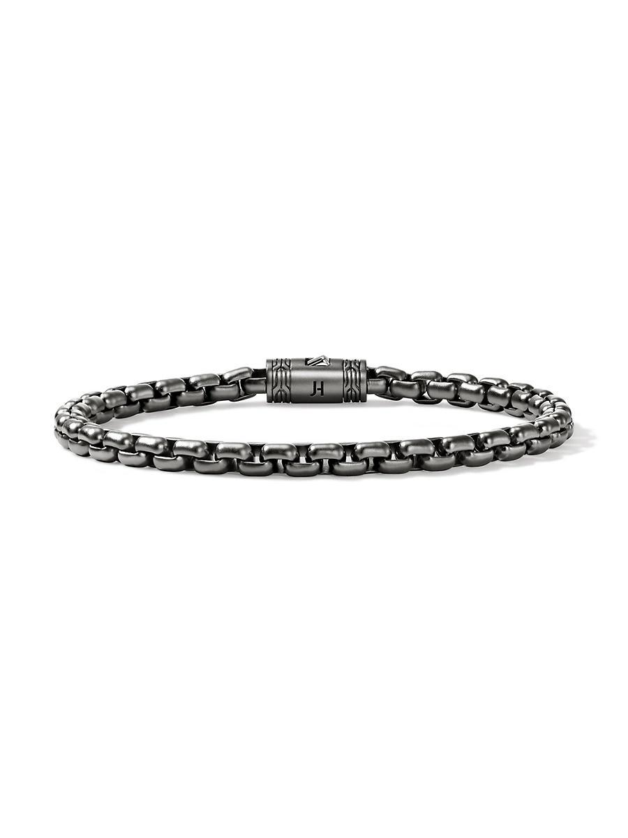 Mens Sterling Silver Box-Chain Bracelet/4.8MM Product Image
