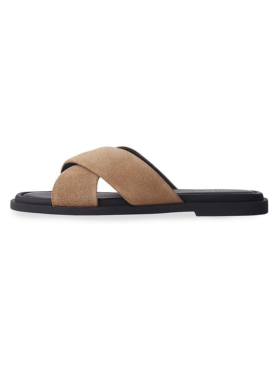 Womens Geo Cross-Strap Denim Sandals Product Image