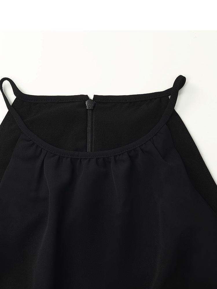Halter Camisole Gathered Waist Jumpsuit Product Image