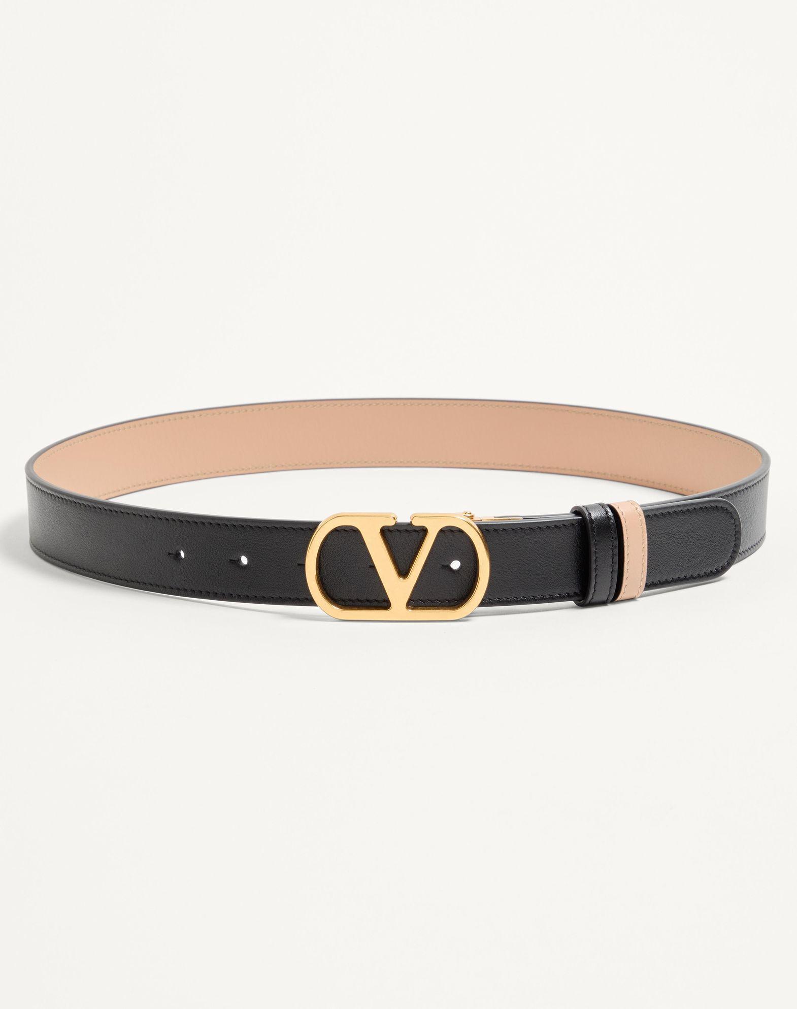 Vlogo Signature Reversible Shiny Calfskin Belt 30 Mm Product Image
