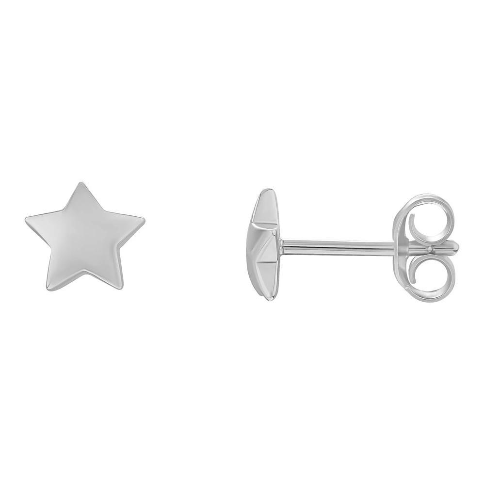 PRIMROSE Sterling Silver Puffed Star Stud Earrings, Women's Product Image
