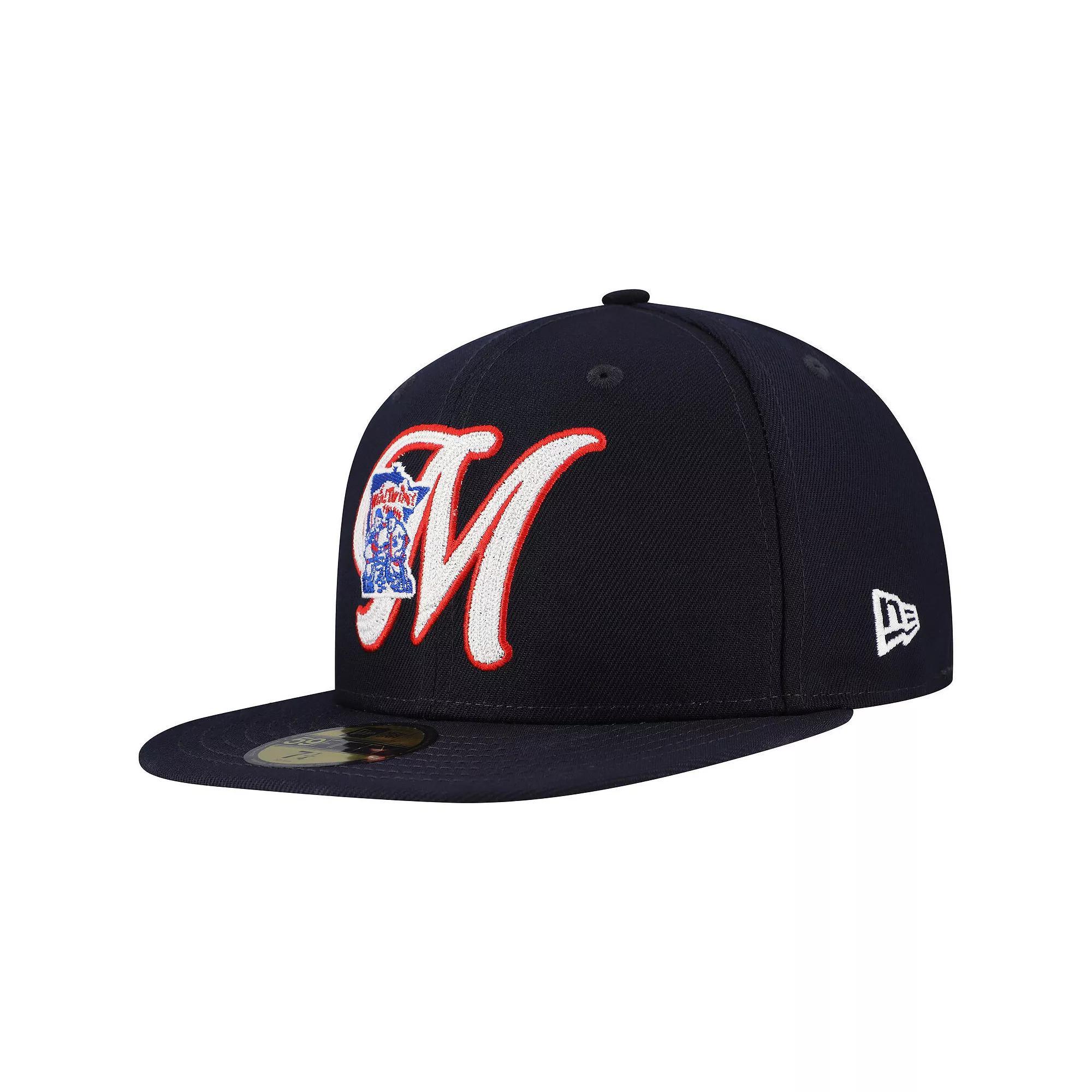 Men's New Era Navy Minnesota Twins  Duo Logo 2.0 59FIFTY Fitted Hat, Size: 7, Blue Product Image