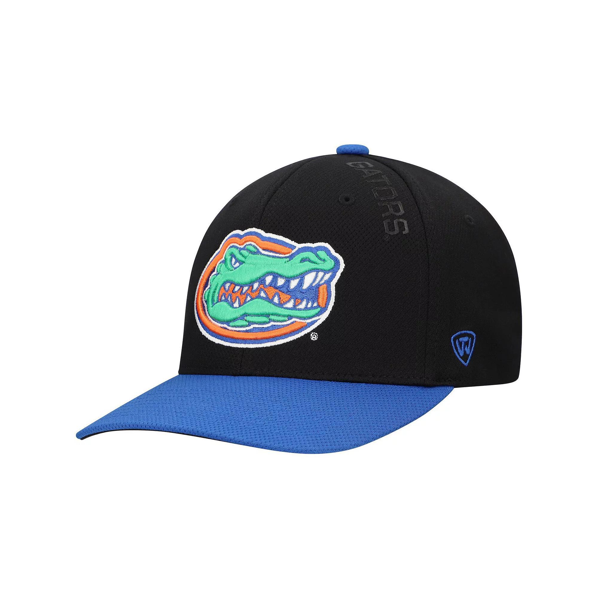 Men's Top of the World Black Florida Gators Reflex 2.0 Flex Fit Hat, Size: Medium/Large Product Image