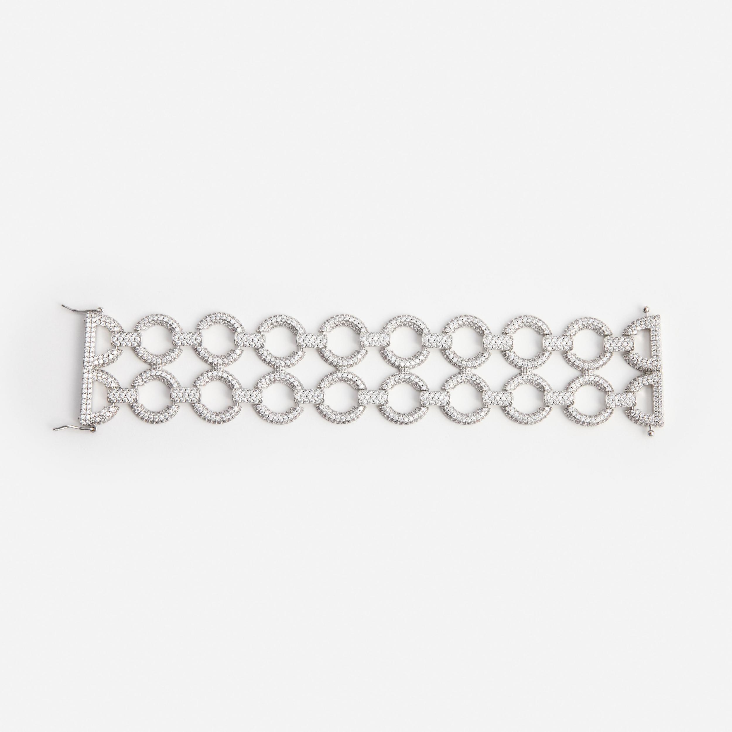 Double Crystal Link Bracelet Product Image