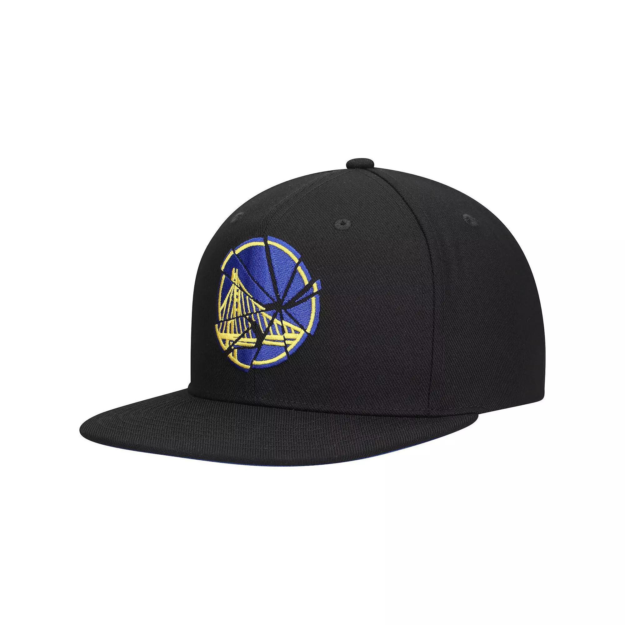 Mens Mitchell & Ness Golden State Warriors Shattered Snapback Hat Product Image