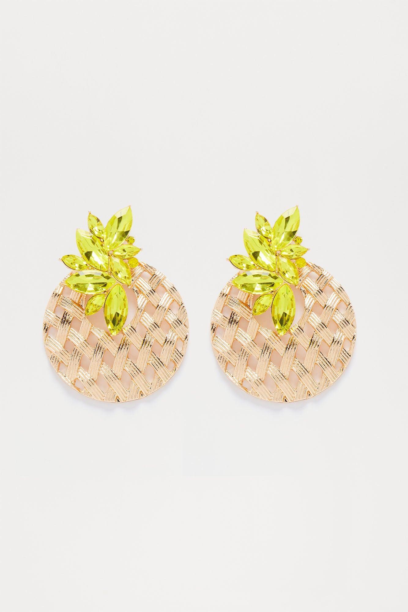 Find Me In Paradise Earrings - Green/combo Product Image