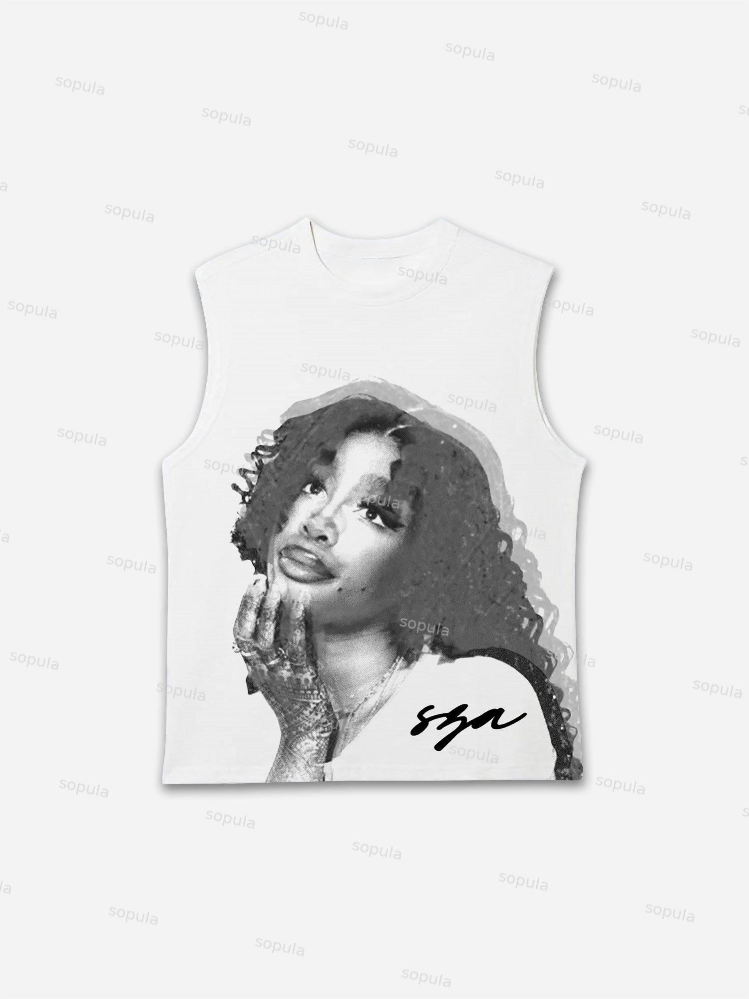 Vintage Sza Graphic Vest Product Image
