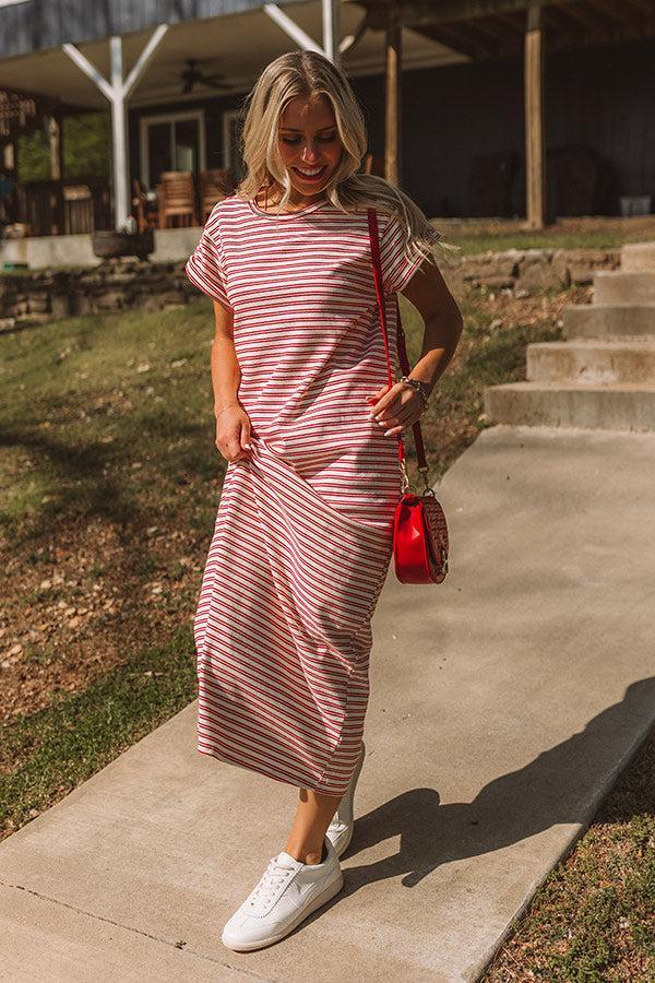Sweet Tea Sippin' Stripe Maxi Dress Product Image