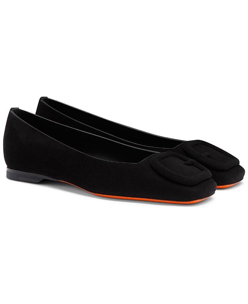 Santoni Womens Maya Suede Ballet Flat Product Image
