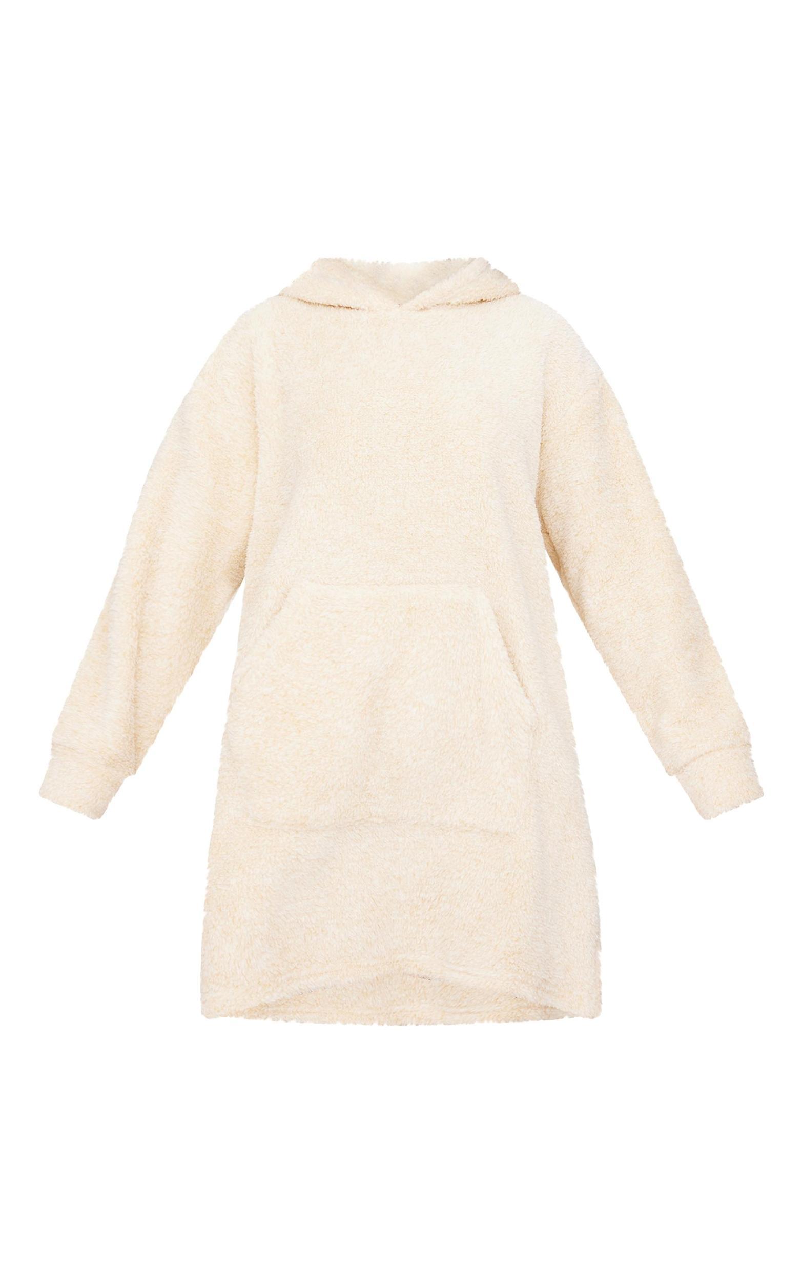 Cream Borg Hooded Blanket Product Image