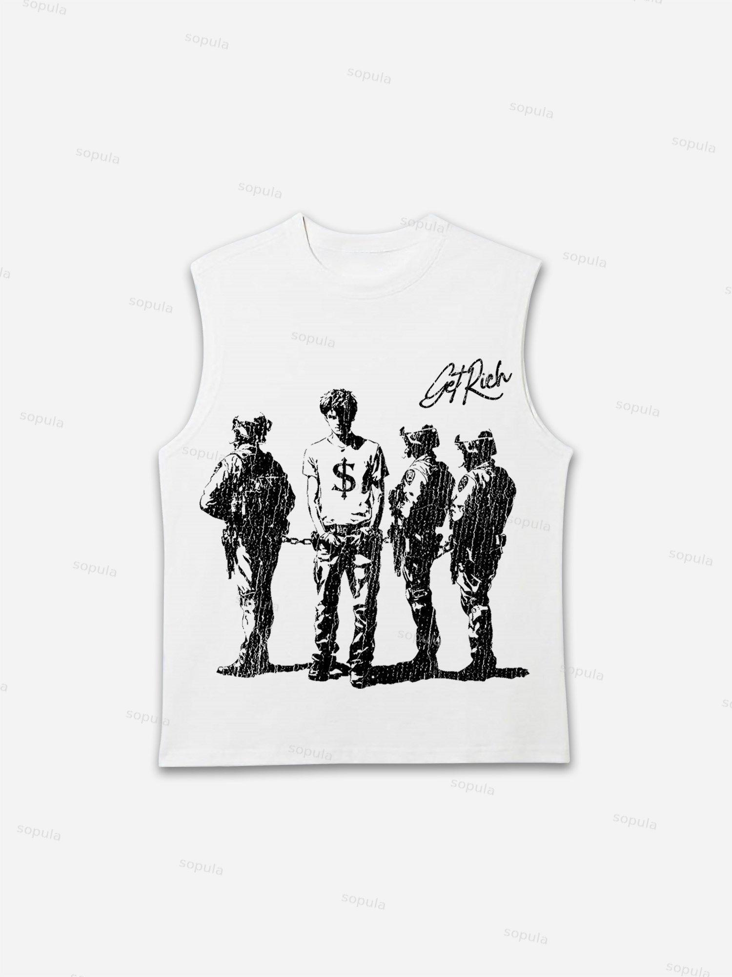 Get Rich Street Graphic Print Tank Top Product Image
