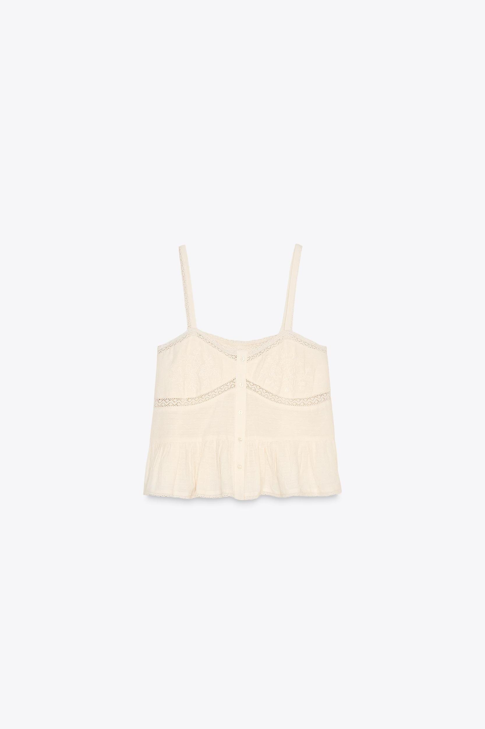 EMBROIDERED LACE TOP Product Image